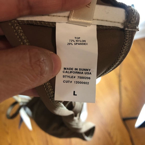 ECO Peace Brown Bikini Swimwear Top - Picture 13 of 15